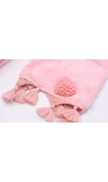 Trusou cu fluturi si flori ideal pentru un botez primavara Pink Spring 10